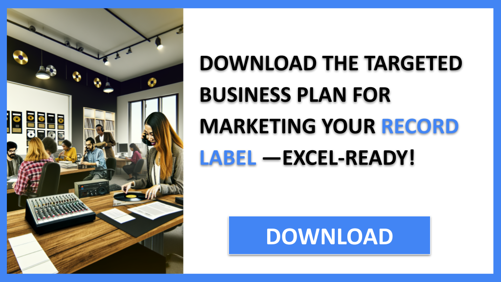 Business Plan Example for Record Label - Record Label Marketing Plan- CTA2