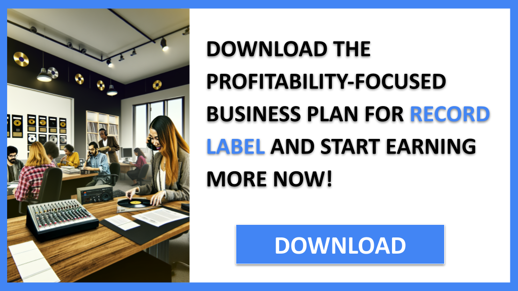 Business Plan Example for Record Label - Record Label Profitability- CTA3