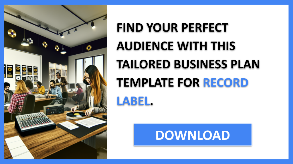 Business Plan Example for Record Label - Record Label Customer Segments- CTA2