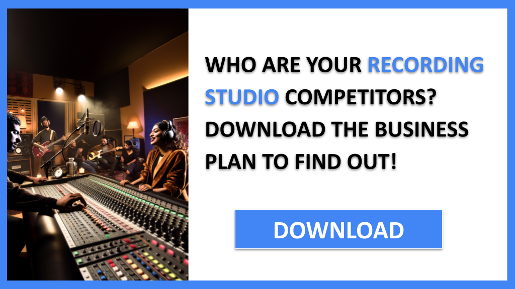 Business Plan Example for Recording Studio - Recording Studio Competition Study- CTA1