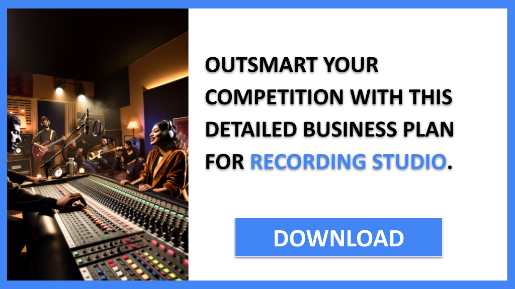 Business Plan Example for Recording Studio - Recording Studio Competition Study- CTA3