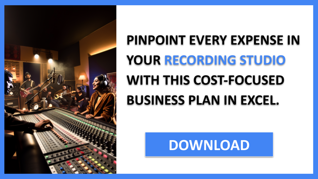 Business Plan Example for Recording Studio - Recording Studio Costs- CTA2