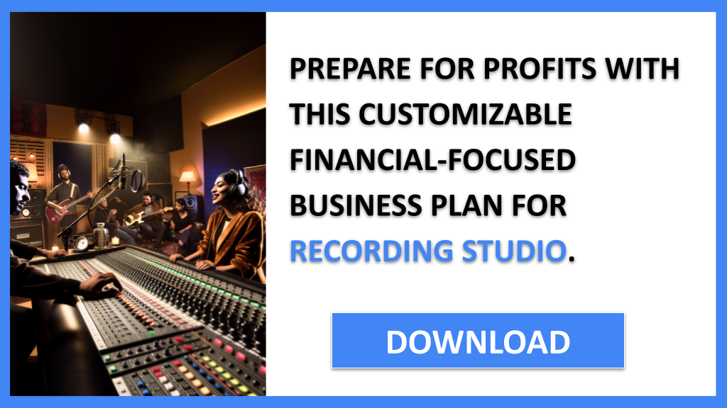 Business Plan Example for Recording Studio - Recording Studio Financial Plan- CTA3