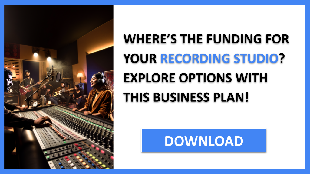 Business Plan Example for Recording Studio - Recording Studio Funding Options- CTA1
