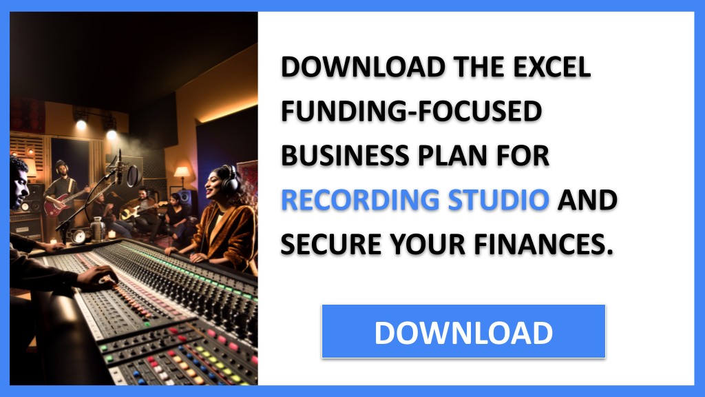 Business Plan Example for Recording Studio - Recording Studio Funding Options- CTA2