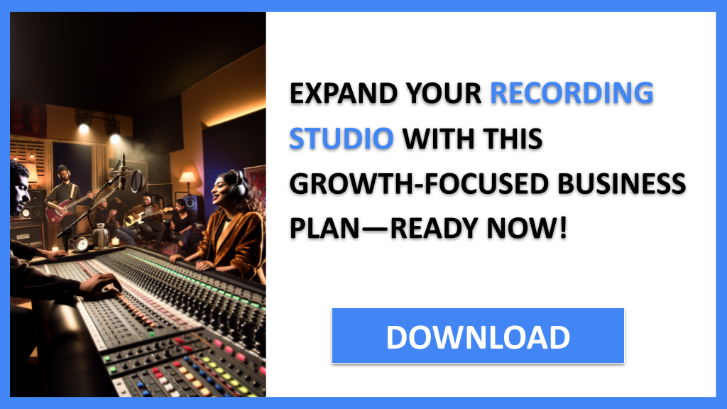 Business Plan Example for Recording Studio - Recording Studio Growth Strategy- CTA3