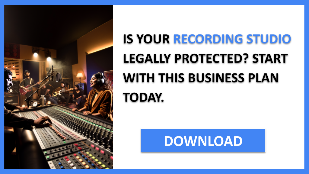 Business Plan Example for Recording Studio - Recording Studio Legal Considerations- CTA1