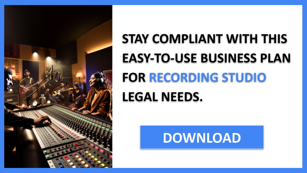 Business Plan Example for Recording Studio - Recording Studio Legal Considerations- CTA3