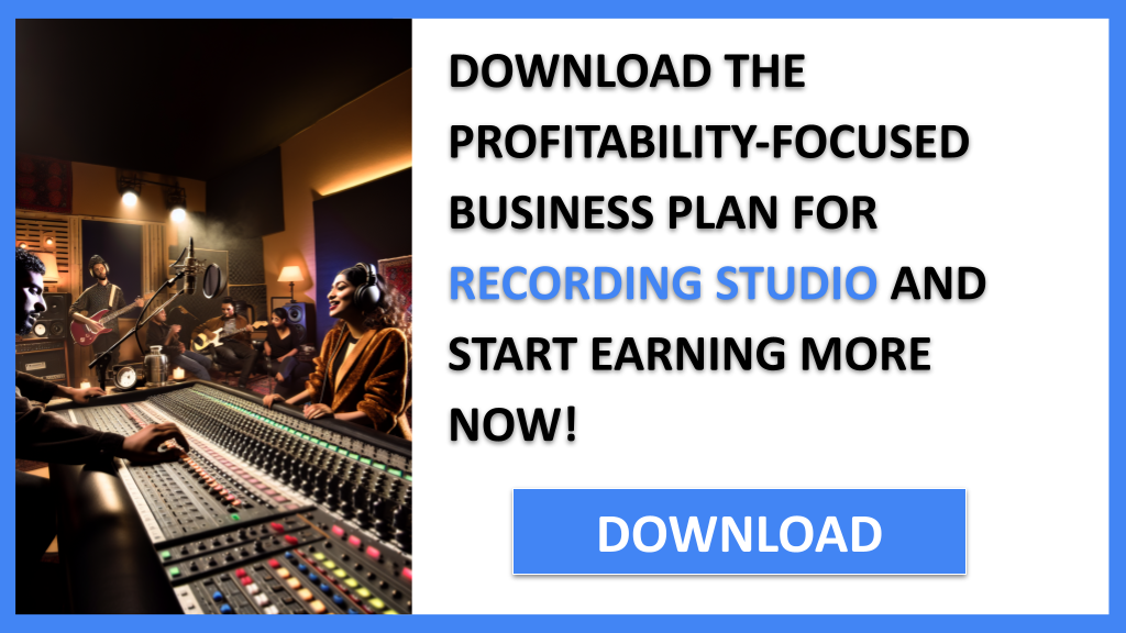 Business Plan Example for Recording Studio - Recording Studio Profitability- CTA3