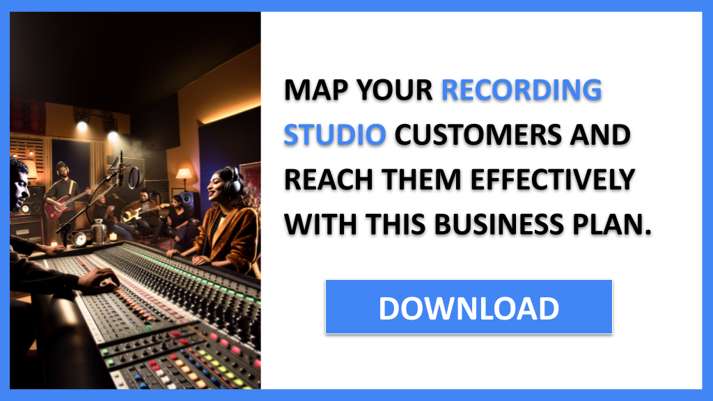 Business Plan Example for Recording Studio - Recording Studio Customer Segments- CTA3