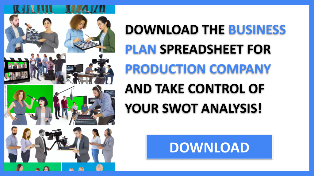 Business Plan Example for Production Company - Production Company SWOT Analysis- CTA3