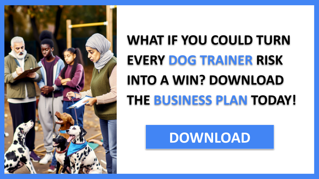 Business Plan Example for Dog Trainer - Dog Trainer SWOT Analysis- CTA1