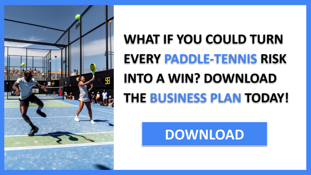Business Plan Example for Paddle-Tennis - Paddle-Tennis SWOT Analysis- CTA1