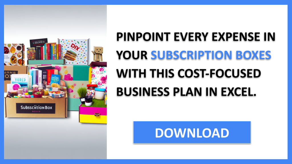 Business Plan Example for Subscription Boxes - Subscription Boxes Costs- CTA2