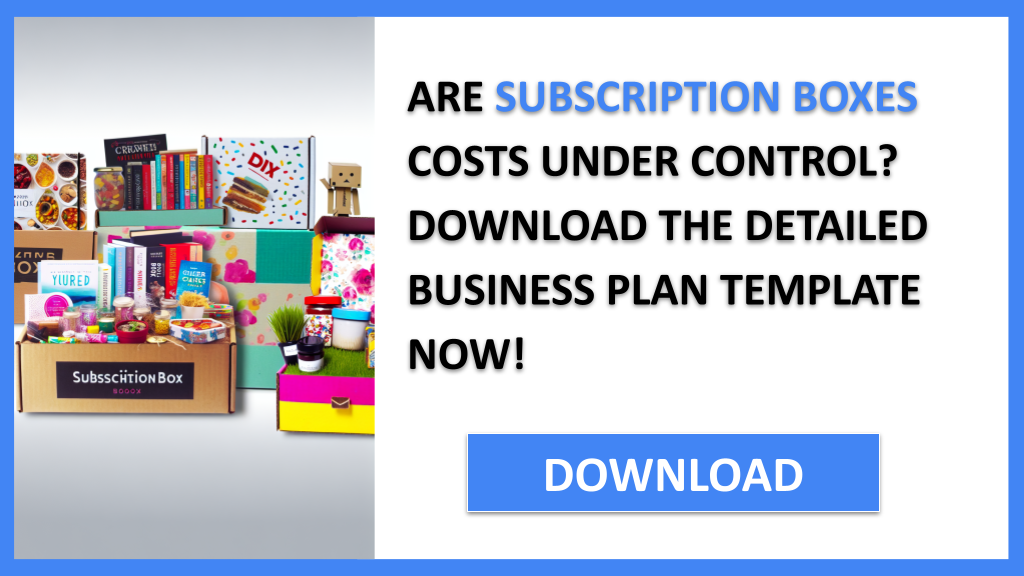 Business Plan Example for Subscription Boxes - Subscription Boxes Costs- CTA1