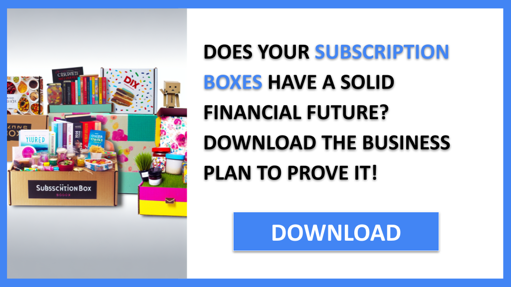 Business Plan Example for Subscription Boxes - Subscription Boxes Financial Plan- CTA1