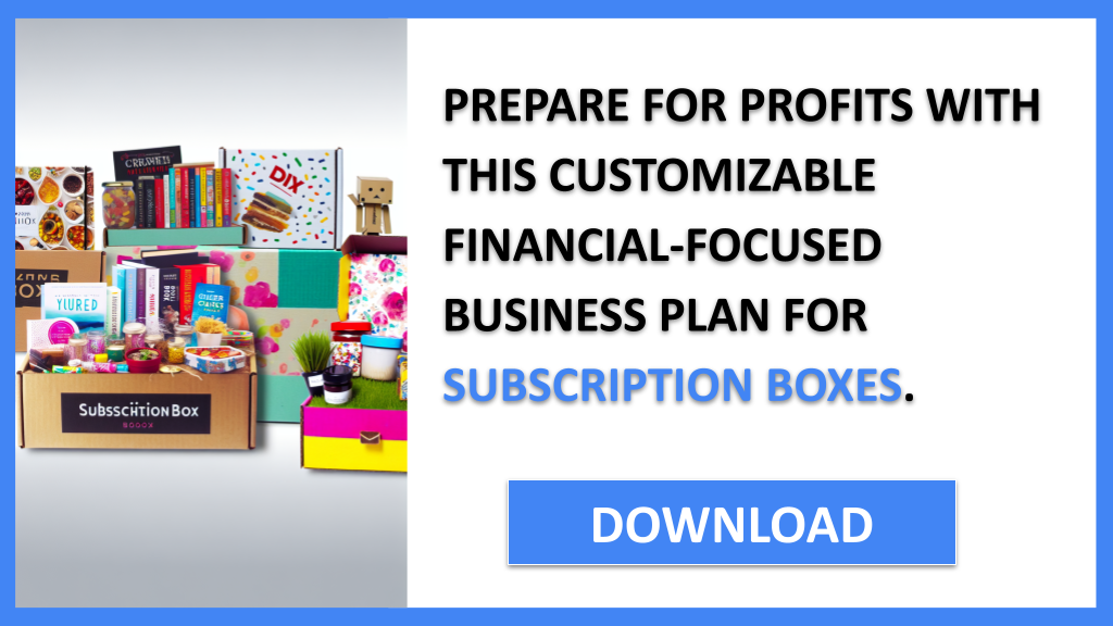 Business Plan Example for Subscription Boxes - Subscription Boxes Financial Plan- CTA3