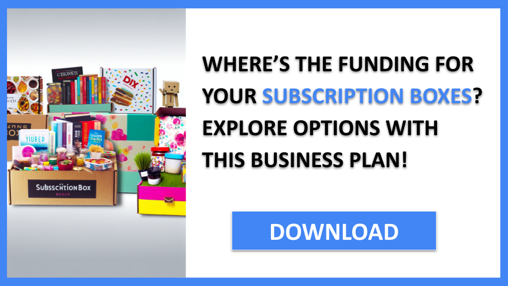 Business Plan Example for Subscription Boxes - Subscription Boxes Funding Options- CTA1