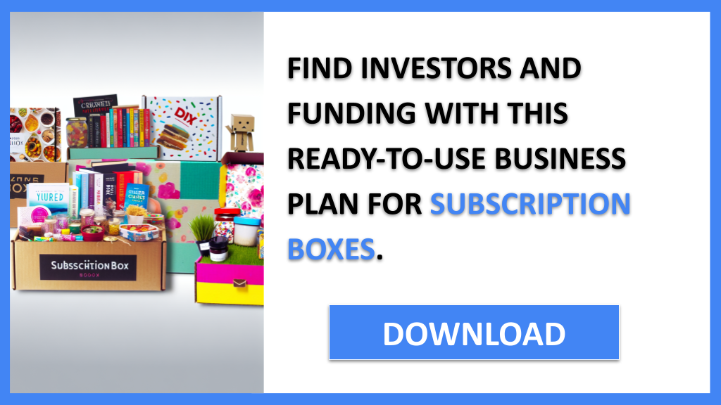 Business Plan Example for Subscription Boxes - Subscription Boxes Funding Options- CTA3