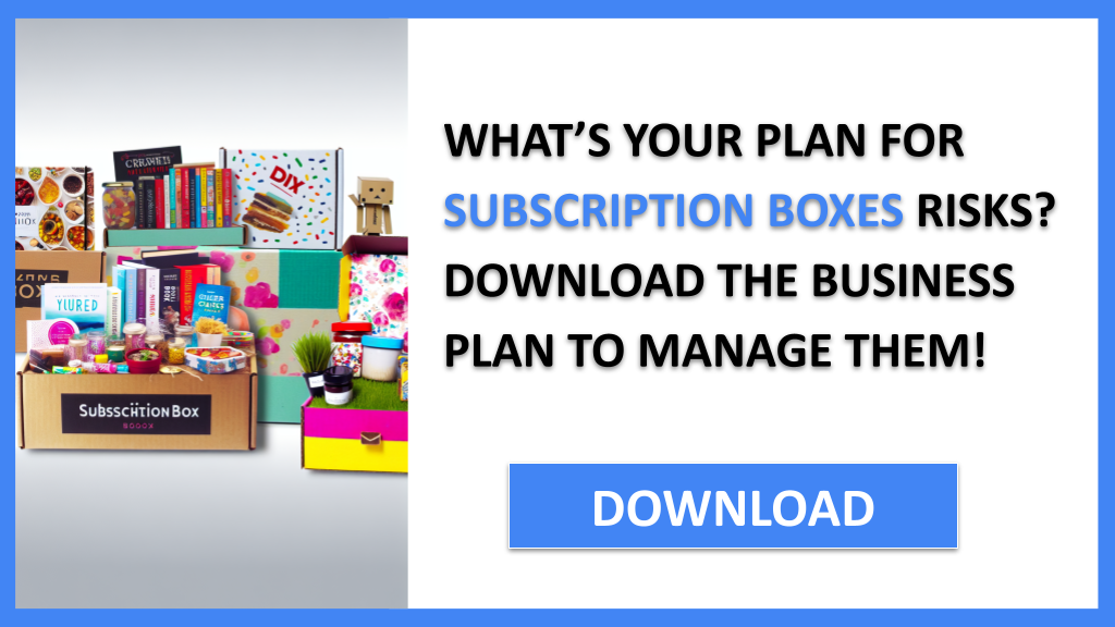 Business Plan Example for Subscription Boxes - Subscription Boxes Risk Management- CTA1