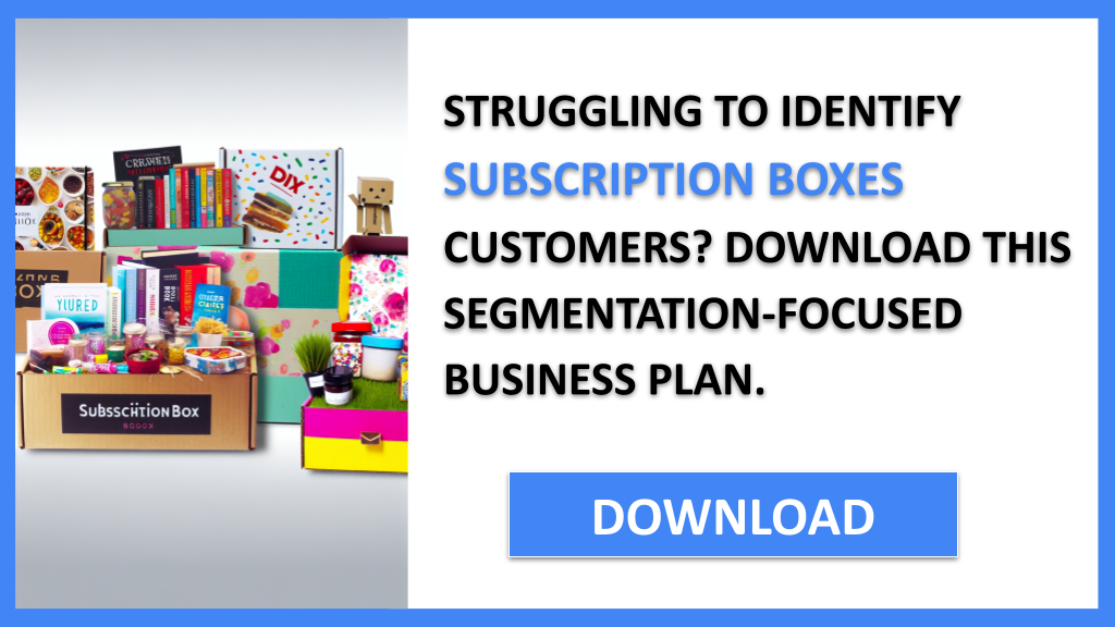 Business Plan Example for Subscription Boxes - Subscription Boxes Customer Segments- CTA1
