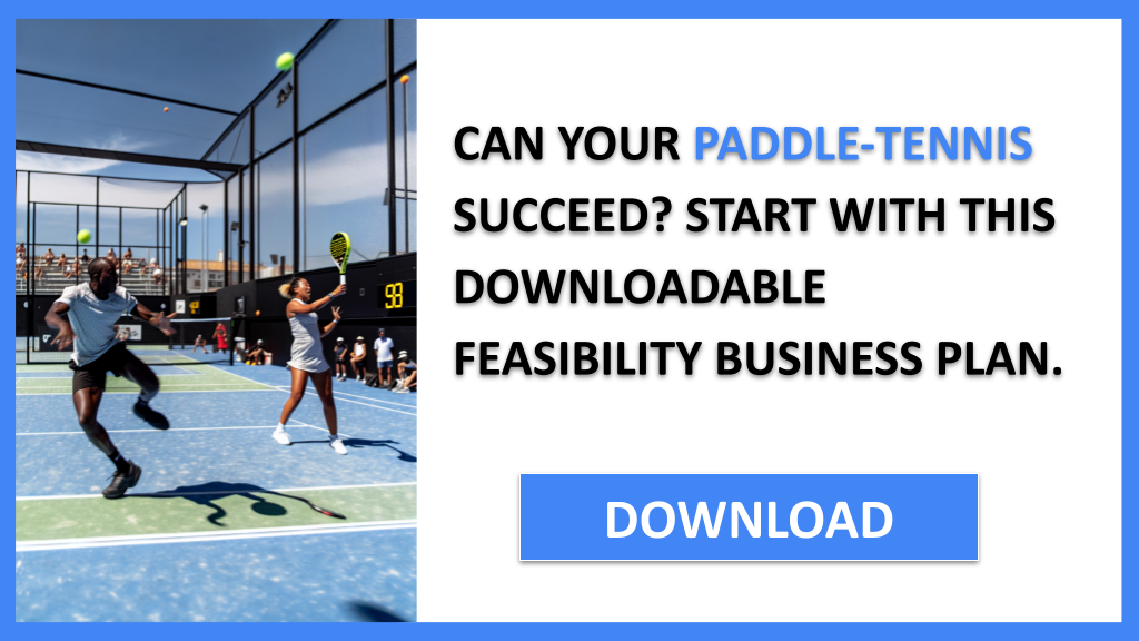 Business Plan Example for Paddle-Tennis - Paddle-Tennis Feasibility Study- CTA1