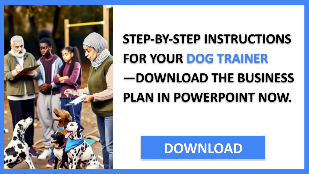 Business Plan Example for Dog Trainer - Dog Trainer Complete Guide- CTA2