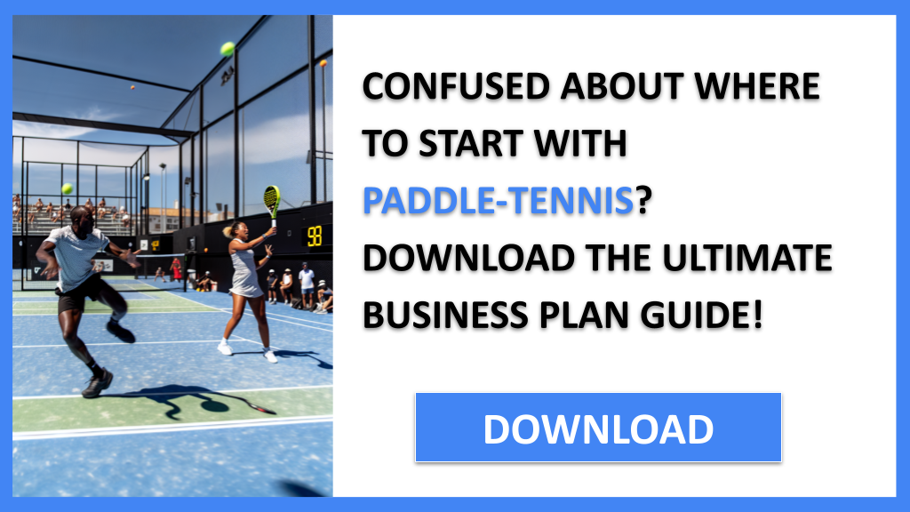 Business Plan Example for Paddle-Tennis - Paddle-Tennis Complete Guide- CTA1