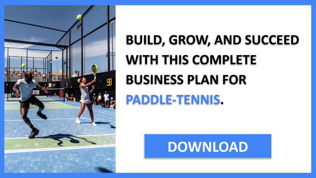 Business Plan Example for Paddle-Tennis - Paddle-Tennis Complete Guide- CTA3