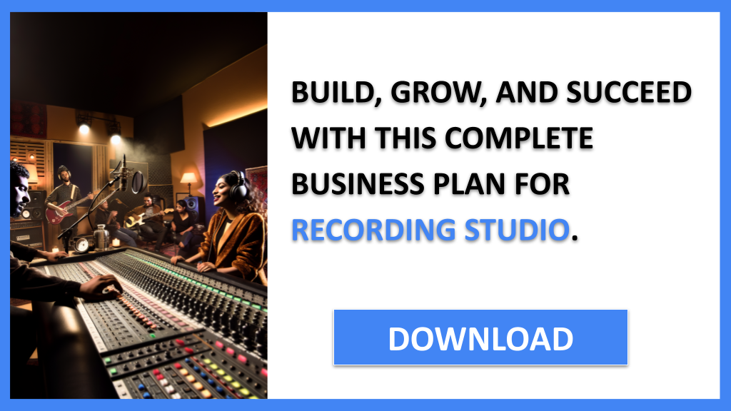Business Plan Example for Recording Studio - Recording Studio Complete Guide- CTA3